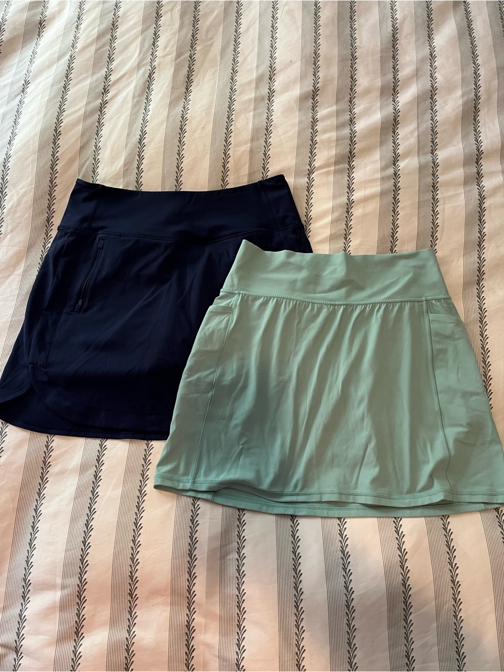 Athleta Skort bundle, both size large | Mint Green and Navy